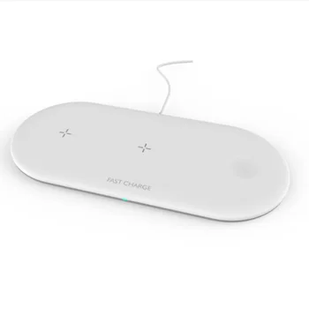 

2 in 1 Wireless Charger Pad For Apple Watch Series 5 4 3 2 Airpods Qi Fast Charging Station 10W for iPhone 11 Pro XS XR X 8