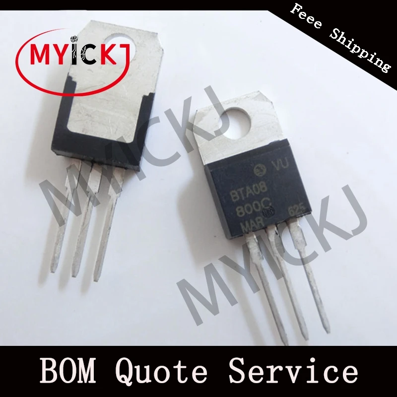 10 шт. BTA08-800C до-220 8A триакс микросхема
