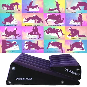 TOUGHAGE Triangle Wedge Sex Cube Sofa Set Sex Pillow Chair Bed Pad Various Position Sex Furniture For Couple 2 Pcs/Set