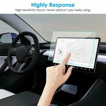 

Model 3 Steel film Screen Protector Glass Touchscreen Center Con HD Blu-ray