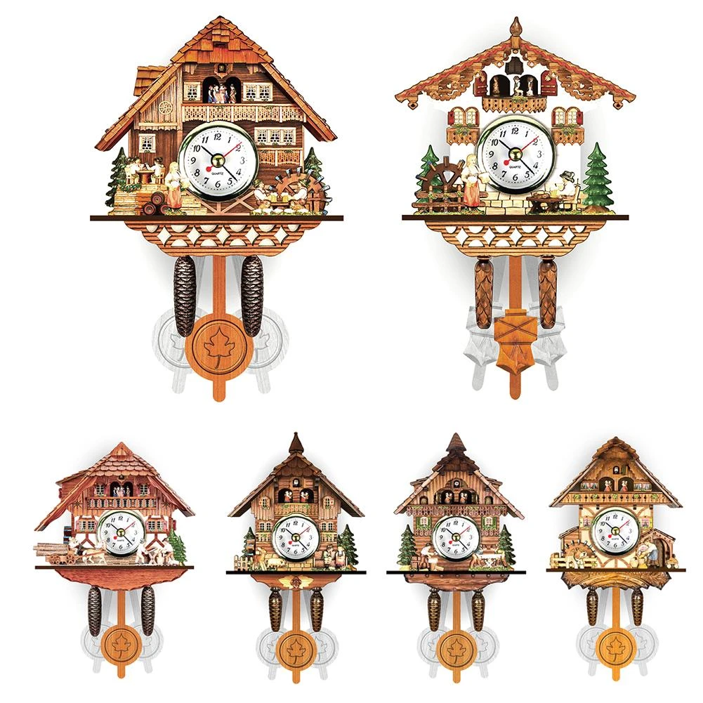 Kids Wooden Cuckoo Clock | Wall Watches Home Decor | Automatic Nordic Watch  - Nordic - Aliexpress
