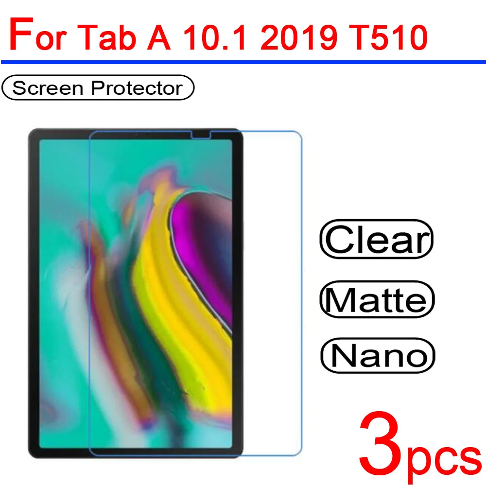 3pcs Ultra Clear Soft LCD Screen Protectors Cover for Samsung Galaxy Tab A 10.1 T510 P580 T580 T585 2016 2019 Protective Film | Мобильные