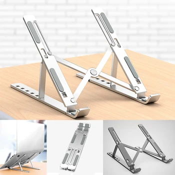 

Foldable Aluminium Alloy Laptop Stand cooling Laptop Holder for MacBook Pro Air Notebook Tablet Stand Bracket for Dell XPS 13 15