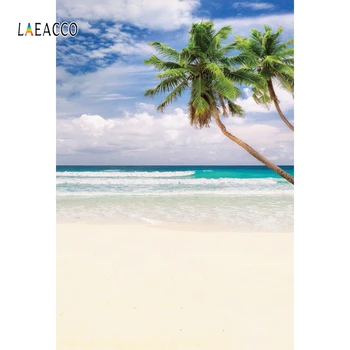 

Laeacco Green Spring Seaside Coconut Tree Forest Home Decor Backgrounds Photography Customize Backdrops Props For Photo Studio
