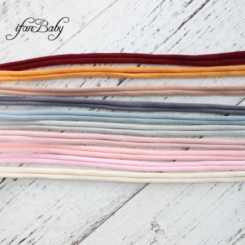 nylon headband back tie soft  elastic headband fit all kids girl adult hair accessories (3)