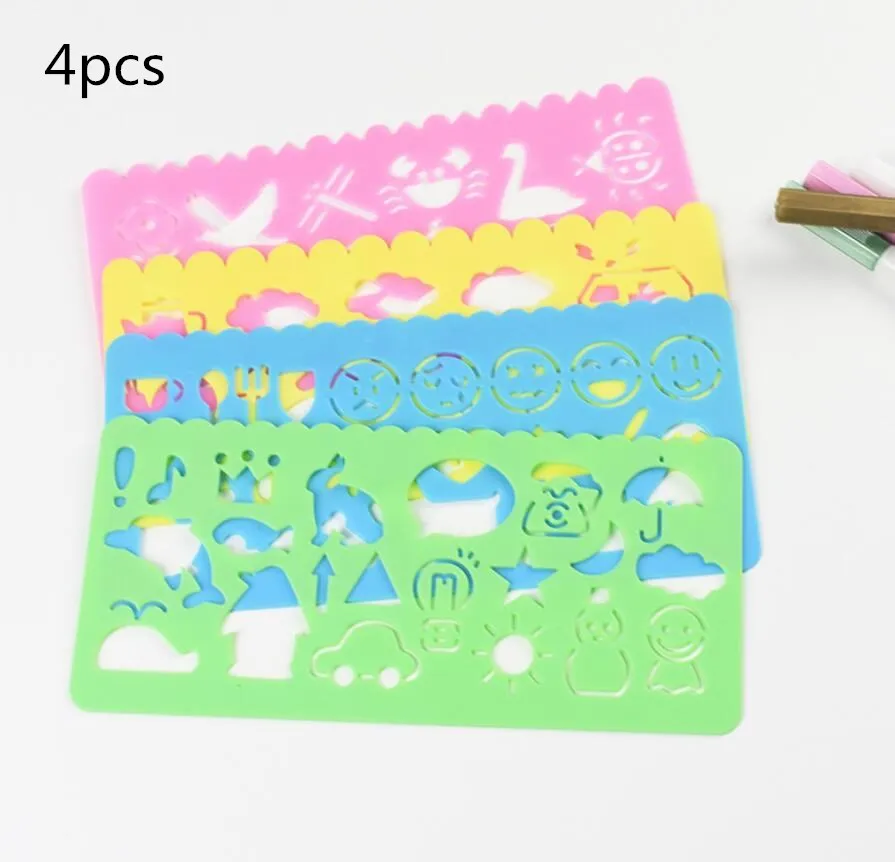 4pcs 10 шт./упак. детская игра Сделай Сам царапин Картины волшебный морской художественные рисунки детские развивающие игрушки для детей подарки на день рождения для мальчиков и девочек - Цвет: 4pcs