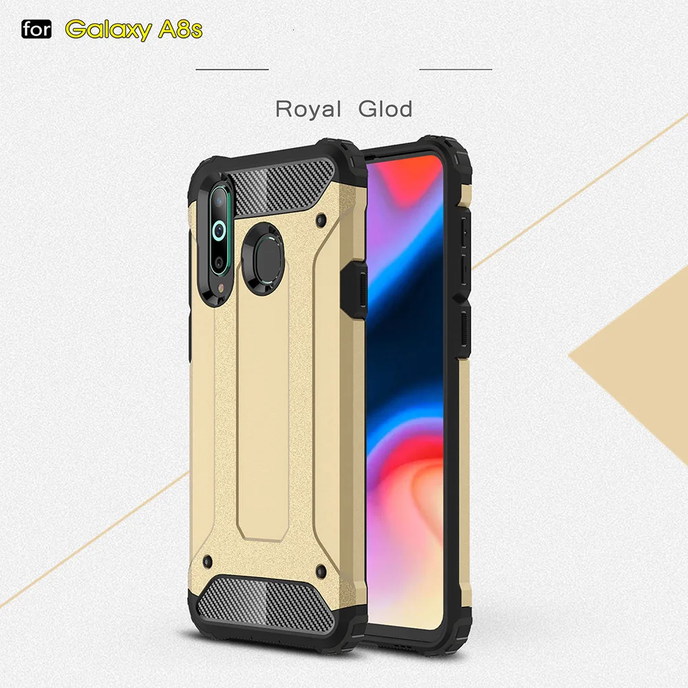 100 штук бронированный чехол для samsung A9 Star Pro A8 A6 плюс A720 A520 A320 A710 A510 A310 A910 A8S A6S A750 гибридный двойной Слои крышка