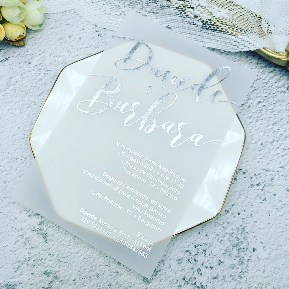 ピンクゴールドのパーソナライズされたウェディングカードシート 50枚 記念日のパーソナライズされた挨拶の招待状 日付を保存 Aliexpress ホーム ガーデン