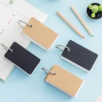 

Simple DIY Index Cardboard Cover Blank Paper Card Memo Pad Bookmark Binder Rings