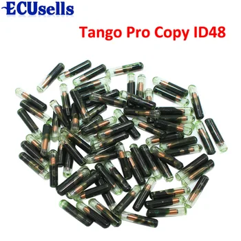 

50 PCS, ID48 glass chip Auto Transponder Car Blank Key (After market)-Tango Pro Copy ID48 Chip for VW Skoda Seat for Audi