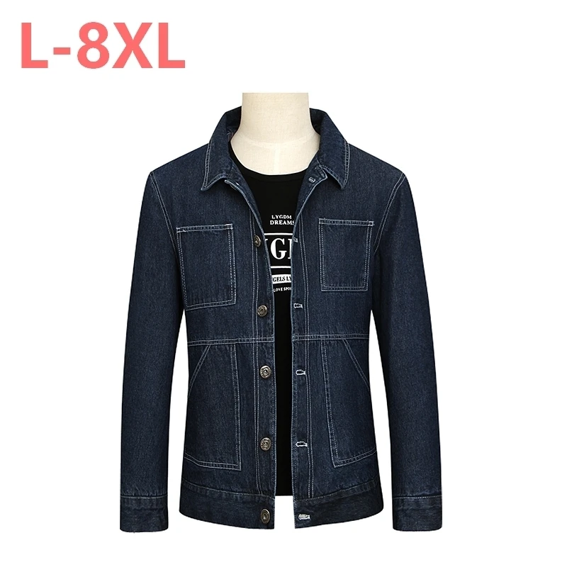 Размера плюс 10XL 9XL 8XL 6XL 5XL 4XL новая весенне-осенняя мужская куртка короткая