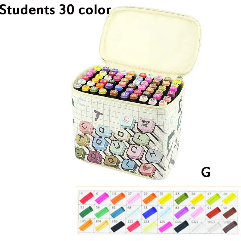 2019 New Painting Design Double Head Mark Note Pen Set Office Supplies Party Holiday DIY Decoration Prop #4E03 (16)