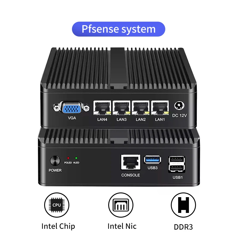 Мини-ПК Celeron J1900 4 ядра 4LAN Gigabit Ethernet | Компьютеры и офис