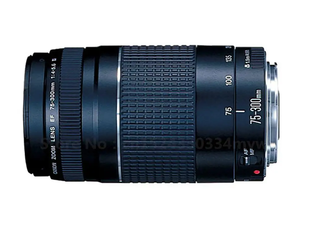 Б/у 95% 75-300 мм объектив EF 75-300mm F/4-5,6 III телеобъектив для цифровой однообъективной зеркальной камеры Canon EOS 1300D 650D 700D 60D 70D 80D 6D 7D 5D2 5D3 T3i T5i T6