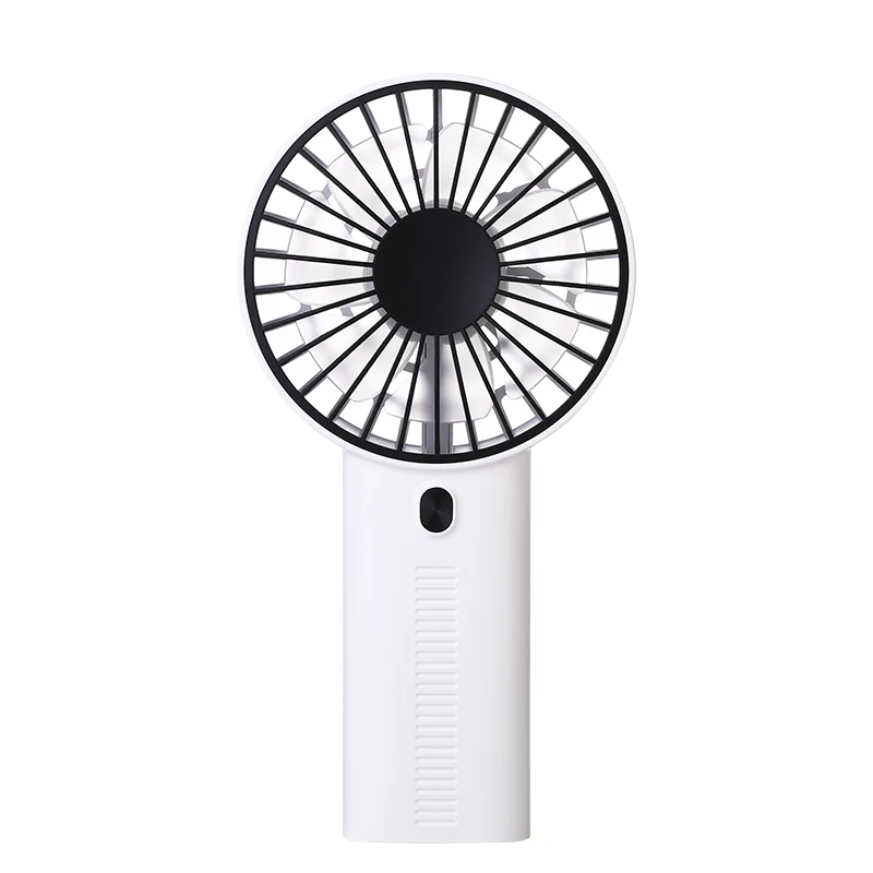 Portable USB Fan 3 Speed Mini Fan Suitable For Office Handheld Electric Fans Summer Radiator Cooling Silent Mobile Phone Fans - Цвет: White
