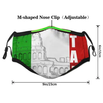 

Dust Masks Face Cover Many Times Using Roman Colosseum Italian Flag ,Washable And Reusable