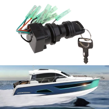 

Motor Ignition Key Switch Assembly for Suzuki Outboard Control Box 37110-99E00 37110-92E01 Ignition Switch Key