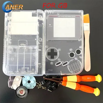 

Transparent Clear For Game Boy Classic Game Plastic Shell Cover for Nintend GB Console housing For GB Case Speaker screwdriver