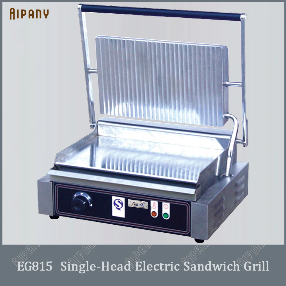 EG811/EG813/EG815 single/double plate panini grill table top sandwich maker grill commercial electric panini grill