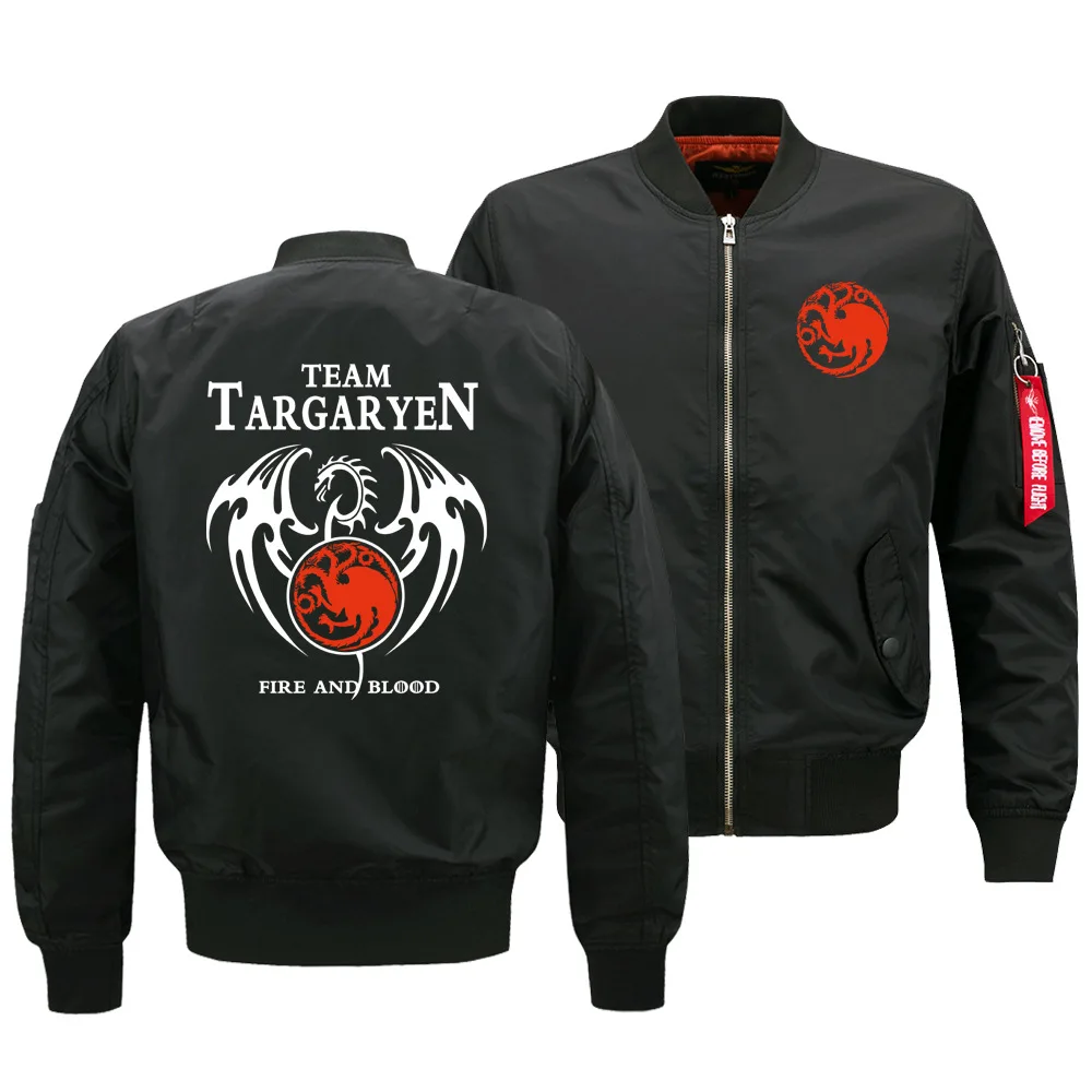 Стиль мужская повседневная куртка мощная игровая Толстовка Targaryen Европа и Америка ВВС куртка мужская