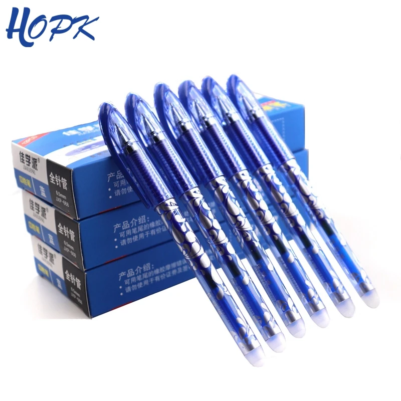 NE_ EB_ 7Pcs Invisible Disappear Ink Blue Ballpoint Pen Refill Set School Suppli