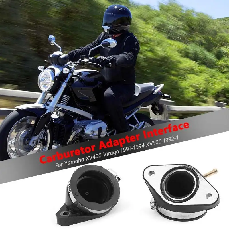 2 шт. КАРБЮРАТОР впускной сапоги карбюратор интерфейс адаптеры для Yamaha XV400 XV500 XV535 отличное мастерство и долговечность