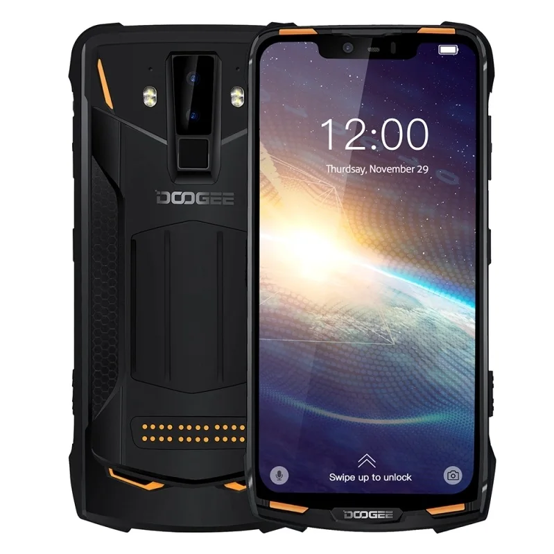 DOOGEE S90 Pro IP68 водонепроницаемый прочный смартфон 6 ГБ+ 128 Гб 6,18 ''5050 мАч 16MP+ 8MP распознавание лица отпечаток пальца двойной 4G мобильный телефон OTG NFC