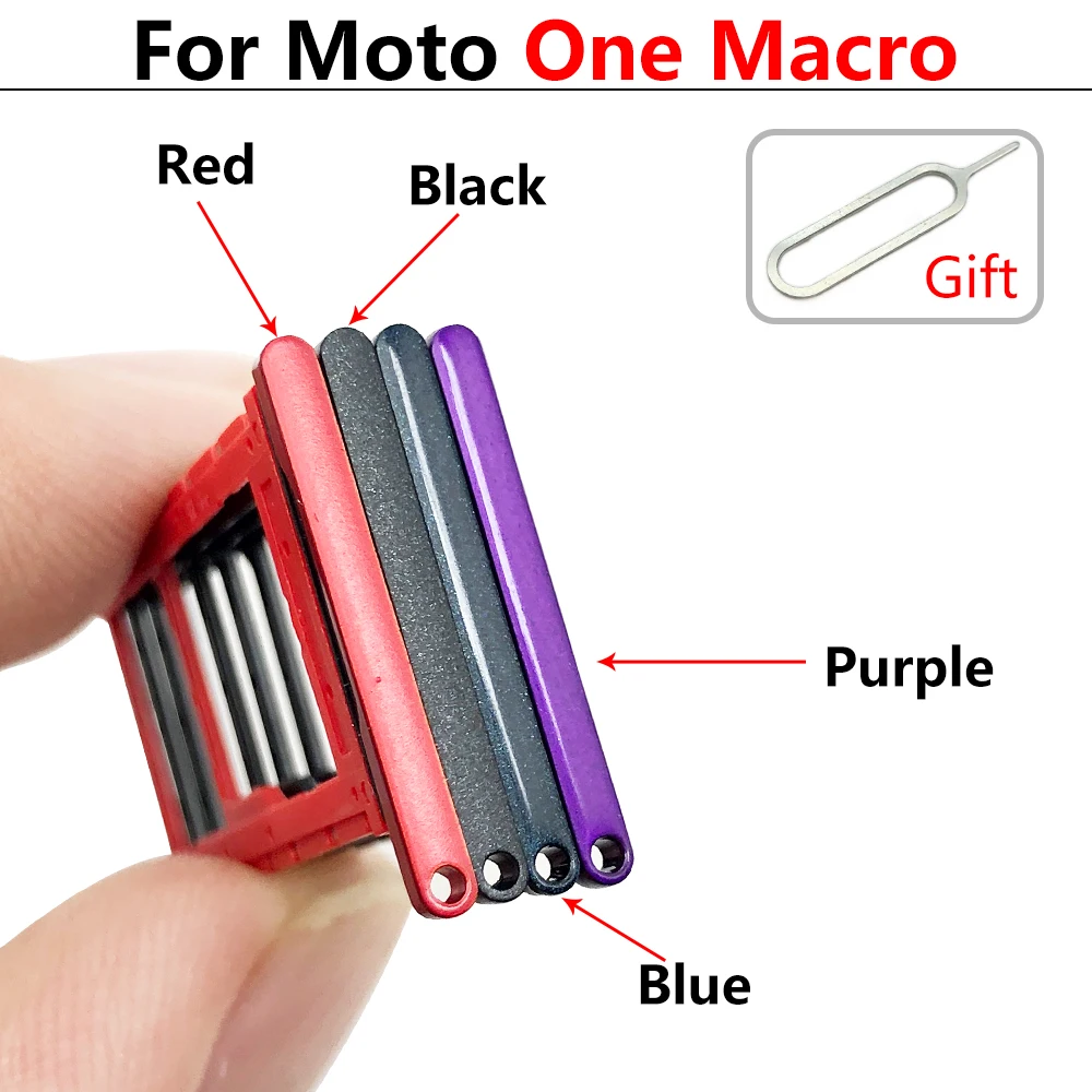 10Pcs, 모토로라 모토 원 매크로 액션 줌 하이퍼 퓨전 플러스 SIM 카드 트레이 슬롯 홀더 교체 부품용 SiM 트레이
