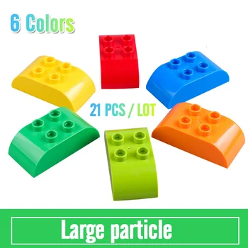 

2x2Large Size Bricks Classic Colorful Big Size Building Blocks Learning Toys For Children Comaptible With Brand Duploed Bricks