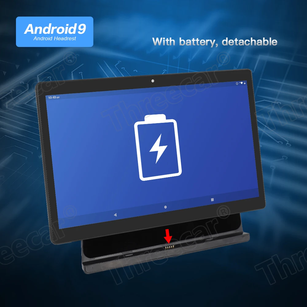 11 дюймов Android автомобильный подголовник монитор 1920*1080 ips экран gps 4G wifi/Bluetooth/USB/SD/FM/камера MP5 видео плеер батарея