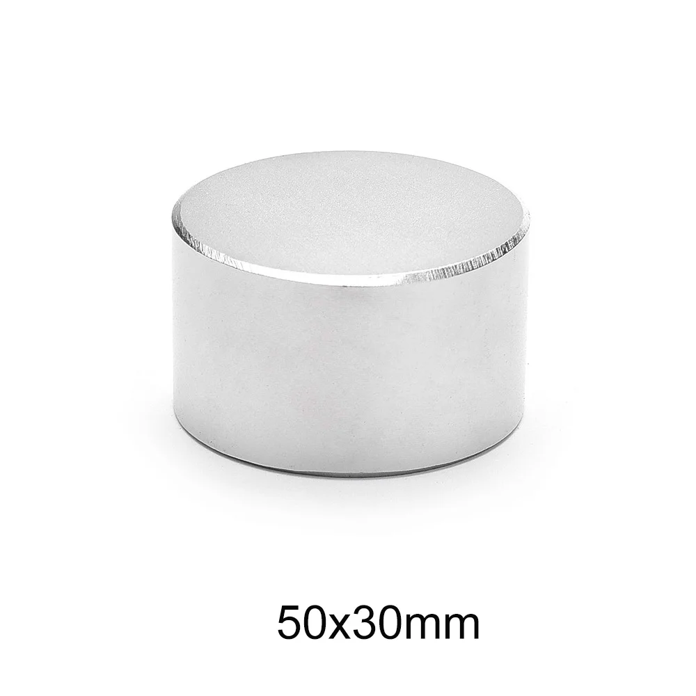 

1PCS 50x30 mm Big Thick Round Strong magnets 50mm X 30mm Permanent Neodymium Magnet Disc 50x30mm N35 Rare Earth Magnet 50*30 mm