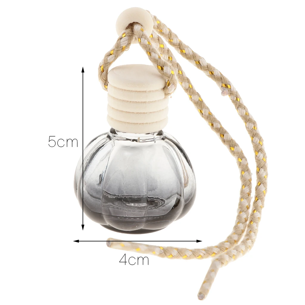 30Pieces Car Perfume Bottle Empty Refillable Fragrance Aroma Oil Container Necklace Pendant