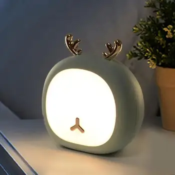 

Cute Night Light Deer Bunny Breast Feeding Nursey Light For Kid Baby Stepless Touch USB Rechargeable Table Lamp Home Decoration