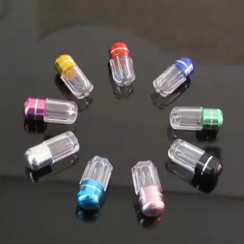 

200pcs Colorful Empty Pill Box Plastic Transparent Capsule Shell Medicine Box Plastic Pill Case Bottle Tablet Storage Container