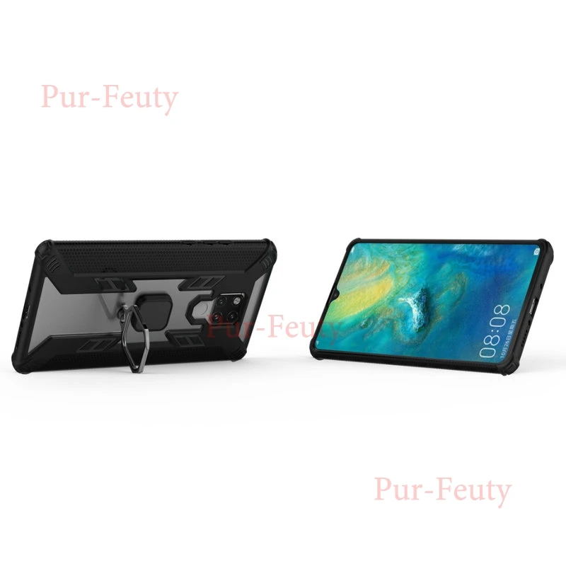 Чехол для huawei mate 20 X EVR-L29 Силиконовый Броня бампер Противоударный задняя крышка чехлы для телефонов huawei mate 20X EVR L29 металлическое кольцо