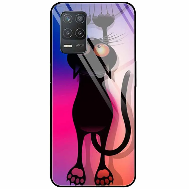 Tempered Glass Hard Protective Back Cover - Cute Design
