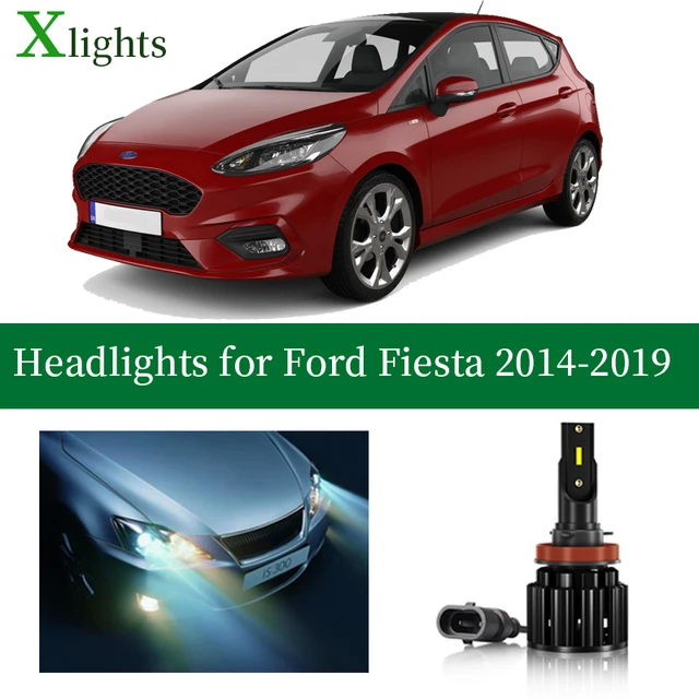 Ampoule Xlights pour Ford Fiesta 2014 2015 2016 2017 2018 2019 phare LED  feux de croisement