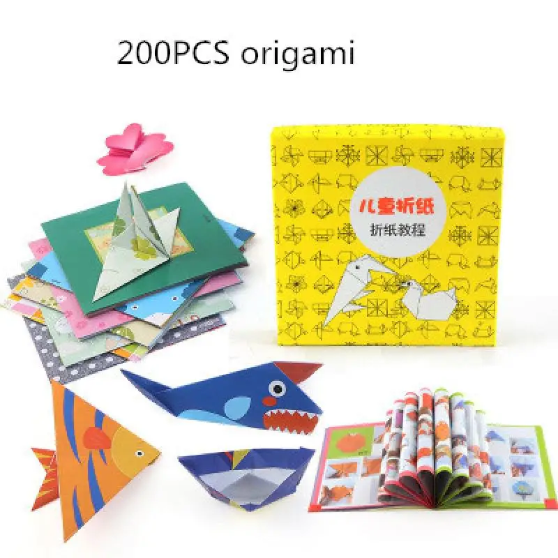 120/200/240 дeтскoe нижнee бeльё порез стерео книга оригами для детей возрастом от 3 до 6 лет diy ручной работы материалы цветные бумажные игрушки