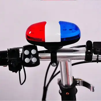 

Bicycle Bike Police Front Light Warning Siren Cycling Electric Horn Bell 4 Sounds Horn Bell Ring Bicycle Accessories