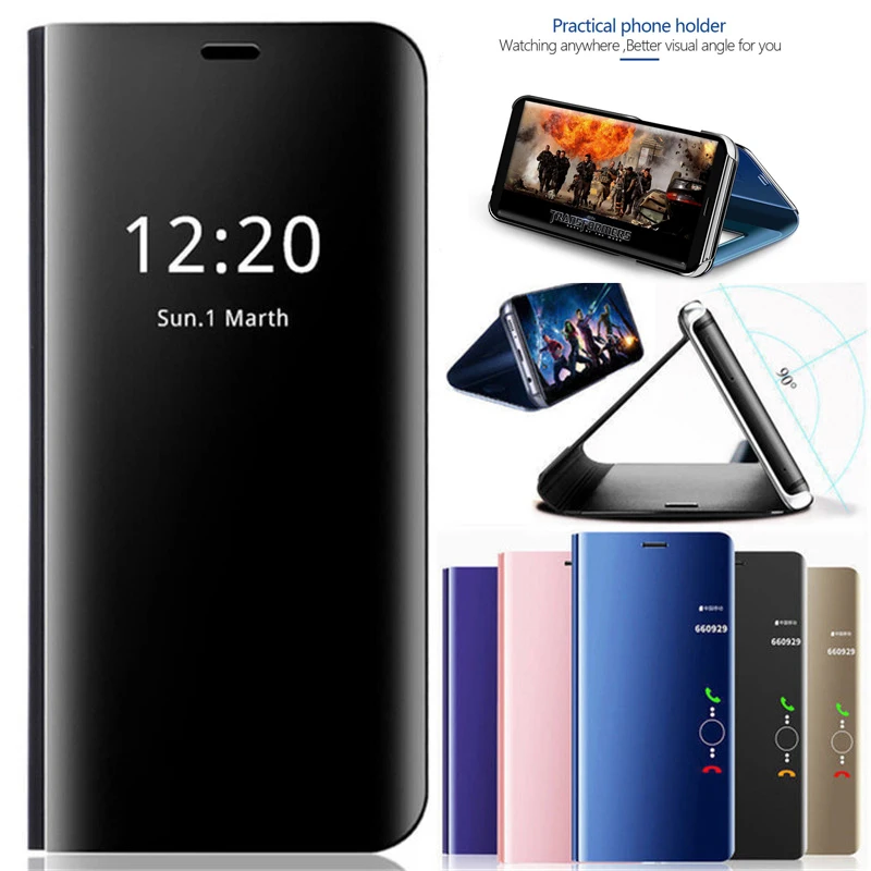 Зеркальный флип-чехол для Huawei P30 Lite P20 Pro Mate 20 Y5 Y6 Y9 2018 P Smart 2019 чехол Huwei Honor 8X 8 9 10 |