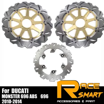 

For DUCATI MONSTER 696 ABS 2010 - 2014 Motorcycle CNC Front and Rear Floating Brake Rotor Motorcycles Brake rotors 2011 2012