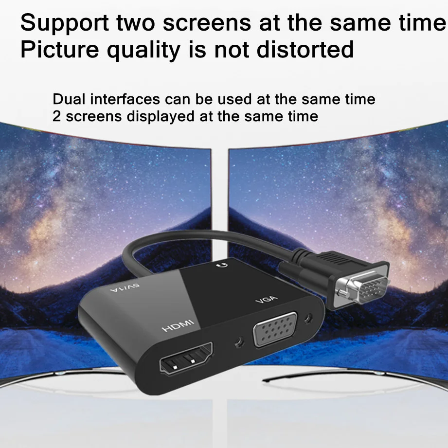 VGA to HDMI Converter for Computers Monitors Projectors