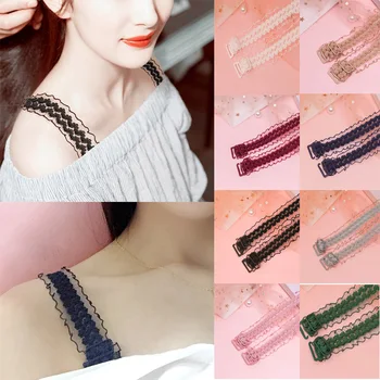 

Floral Lace bra straps 8 color bra extension Anti-slip Adjustable bra soft Comfortable cache teton sexy rallonge soutien gorge