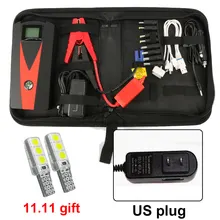 С вилкой формата US-24000 мАч автомобильное пусковое устройство, Мощность банк 400A800A переносной Аккумуляторный усилитель Зарядное устройство 12V пусковое устройство бензин дизель