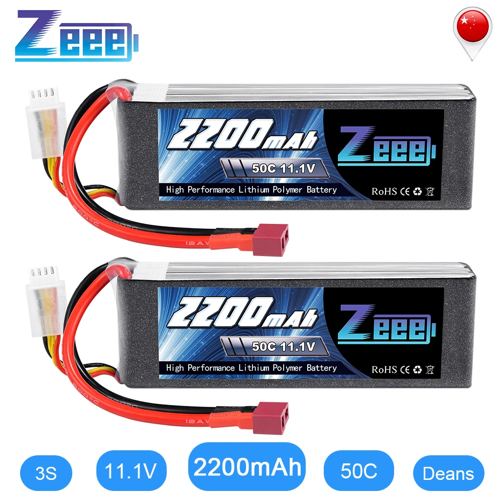 2x HRB 11.1V 2200mAh 30C 3S LiPo Battery For Drone Helicopter Airplane TREX-450