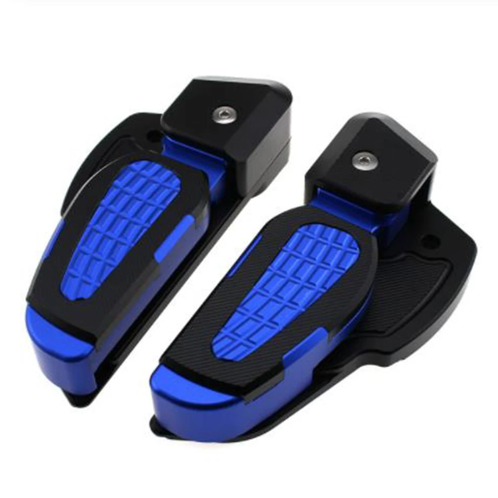 blue Аксессуары для мотоциклов, подставка для ног для заднего пассажира, складные педали для ног Vespa, скутер Primavera Sprint 150 - Цвет: blue