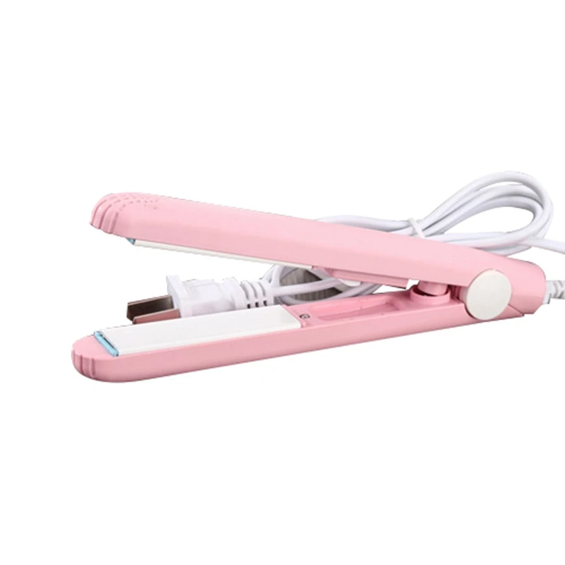 

Us Plug New Mini Straight Hair Iron Hair Flat Iron Curls Salon Styling Tools Fast Straight Hair Straightening Dual-Use Bangs Cli