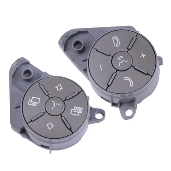 

1Pair Car Steering Wheel Button Cover Fit for Mercedes Benz W164 ML GL W251 R Class 1648700558 1648700658