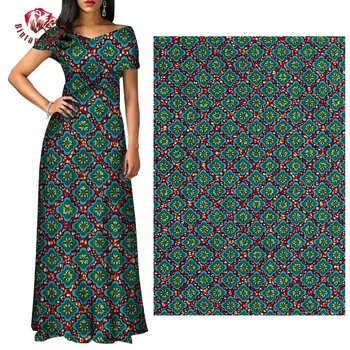 

Ankara African Wax Veritable Real Fabric Africa Prints Fabric Polyester High Quality Sewing Dress Material 6yards FP6253
