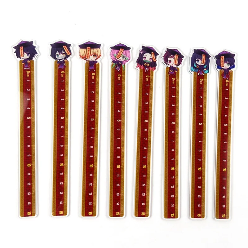 

For Japan Anime Demon Slayer Straight Stationery Ruler DIY Drawing Rulers For Office School Kids Students Stationery 1Pc